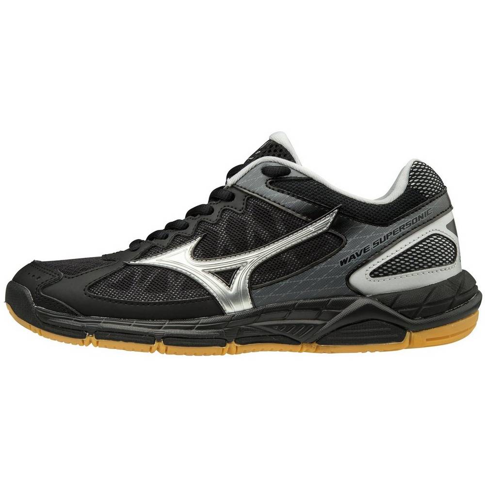 Mizuno Women's Wave Supersonic Volleyball Shoes Black/Silver (430240-JPE)